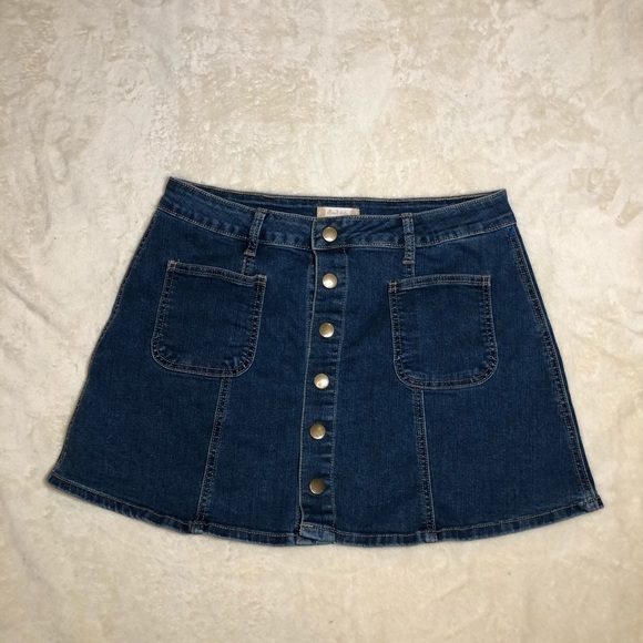 Altar'd State Denim Skirt with Button-Down Front Sz Med - Picture 2 of 6